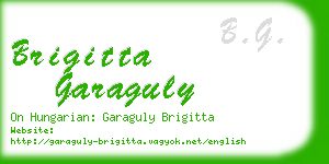 brigitta garaguly business card